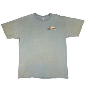 Gildan Sonic Drive-In Racing Graphic Tee Blue NASCAR Back Print Size XL